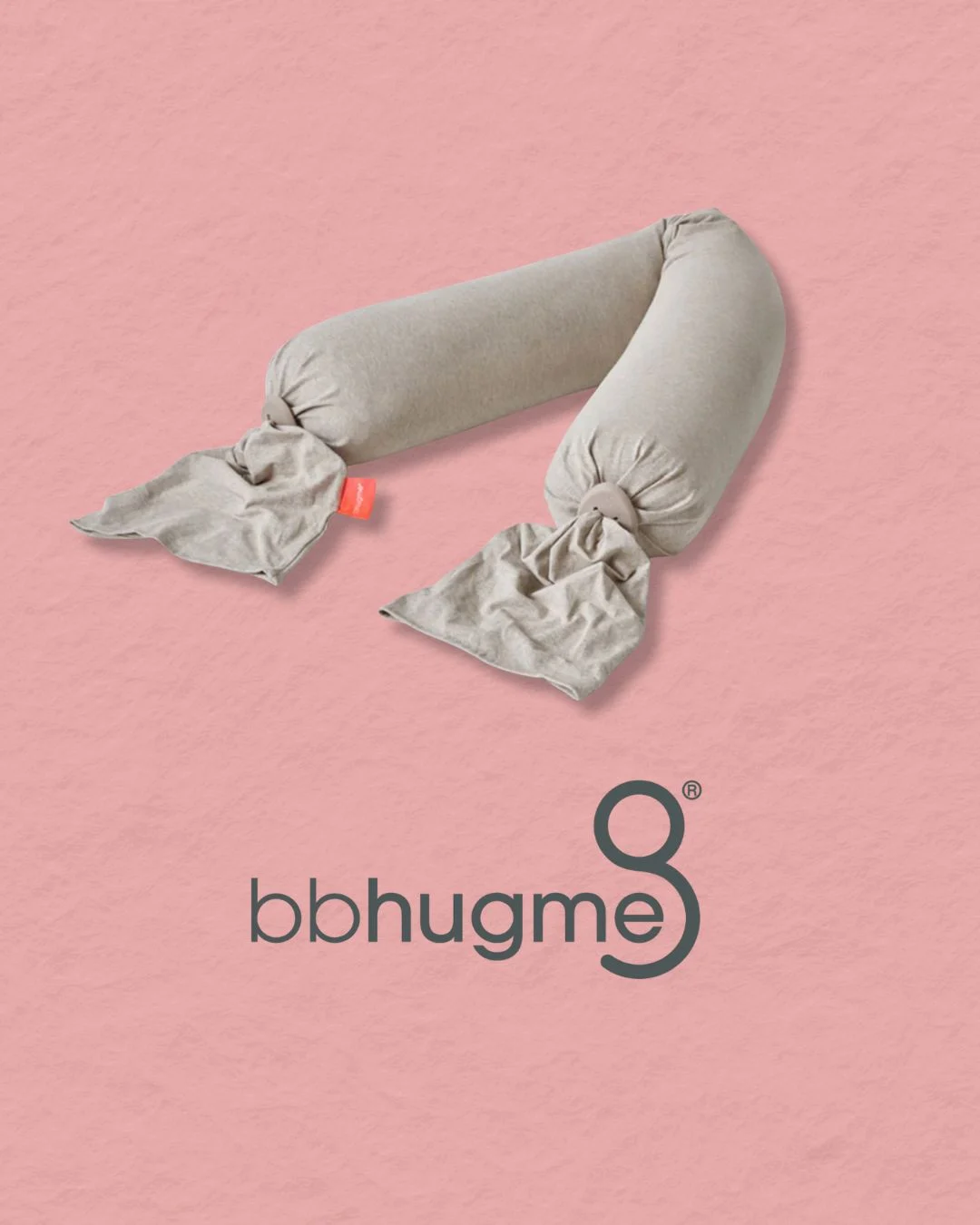 bbhugme pregancy pillow in seashell colour